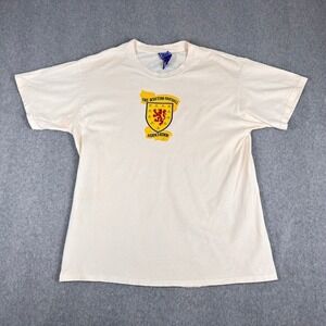Vintage Umbro Scottish Football Association Shirt L White Tee Retro